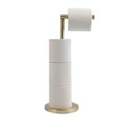 MSV Portarrollos de Papel higiénico Soporte de Acero Dorado