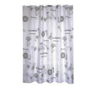 MSV "Premium Flores Cortina de Ducha de poliéster, Multicolor, 180 x 200 cm