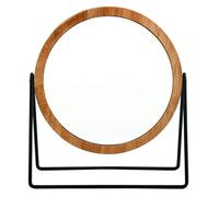 MSV Satchi - Espejo de Maquillaje (3 aumentos), Color Negro Mate y Natural