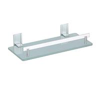 MSV Estante DE Aluminio Y Vidrio TABARCA 30X13 CM, Cromado, 30x30x13 cm