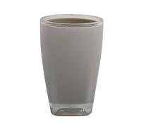 MSV Tahiti Vaso, Plástico, Marrón y Topo, 7.5x7.5x11.5 cm