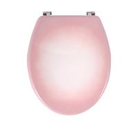 MSV Tapa Inodoro MDF Rosa - Bisagras INOX