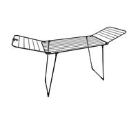 MSV - Tendedero con Alas 18M - Tubos de Hierro Negro, Acero y Polipropileno - Secado Interior y Exterior - Práctico y Duradero - Color Negro Premium