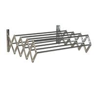 MSV TENDEDERO Extensible DE Pared 80CM, Acero, Cromado, 80x66x18.5 cm