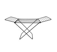 MSV - Tendedero Plegable con alas - Negro - Capacidad de Secado: 18 m - Dimensiones: 180 x 50 x 108 cm - Diseño práctico y Compacto - para Uso en Interiores y Exteriores
