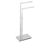 MSV Santa Catarina - Toallero de pie, acero, cromado, 30 x 20 x 85 cm