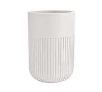 MSV - Vaso Gino Blanco - Diseño Compacto y Elegante - Ø7,1 x 10,5 cm - Verde - Ideal para Cocina y Baño - Accesorio Práctico y Decorativo