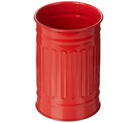 MSV - Vaso Habana - Acero - 7.3 x 11.5 x 7.3 cm - Elegante y Práctico para tu Baño - Diseño Moderno - Ideal para Uso Diario - Rojo