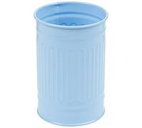 MSV - Vaso Habana - Acero - 7.3 x 11.5 x 7.3 cm - Elegante y Práctico para tu Baño - Diseño Moderno - Ideal para Uso Diario - Azul Pastel