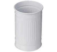 MSV - Vaso Habana - Acero - 7.3 x 11.5 x 7.3 cm - Elegante y Práctico para tu Baño - Diseño Moderno - Ideal para Uso Diario - Blanco