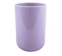 MSV - Vaso INAGUA - Diseño Elegante para baño - Ø7,1 x 10,5 cm - Lavanda - Ideal para artículos de Aseo - Plástico Duradero - Acabado Liso