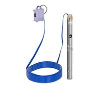 MSW Bomba de agua sumergible para pozos Caudal máx.: 3.800 l/h, 370 W, Profundidad máx.: 37 m, Ø 70 mm, Incl. caja de control, Acero inoxidable