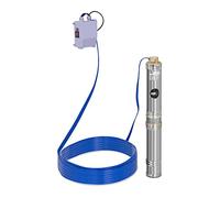 MSW Bomba de agua sumergible para pozos Caudal máx.: 6.000 l/h, 370 W, Profundidad máx.: 43 m, Ø 95 mm, Incl. caja de control, Acero inoxidable