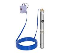 MSW Bomba de agua sumergible para pozos Caudal máx.: 6.000 l/h, 750 W, Profundidad máx.: 73,5 m, Ø 95 mm, Incl. caja de control, Acero inoxidable