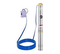 MSW Bomba para pozos 95 mm / 3,75'' - 4800 l/h - 750 W - cable 50 m/altura de elevación 88 m - acero inoxidable, Bomba para pozos profundos Bomba sumergible de tuberías