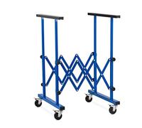 MSW Caballete Extensible Soporte para Taller MSW-TUS-400 (Dise?o telescópico, Altura: 79-127 cm, Ancho: 27-130 cm, 4 Ruedas con Freno)