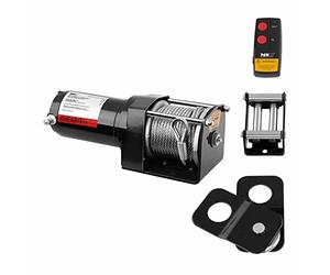 MSW Cabrestante Todoterreno PROPULLATOR 3500-B (Fuerza de tracción: 1.590 kg / 3.500 lbs, Motor de imanes permanentes, 12 m Cable, Dimensiones del tambor: Ø 32 mm, incl. polea de reenvío)