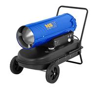 MSW Calefactor de gasoil Generador de aire caliente MSW-TW-DH-30000 (Potencia calorífica 30 kW, 38 L, Consumo de diésel 2,5 kg/h, Flujo de aire máximo 720 m³/h, Con carrito)