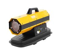 MSW Cañón calefactor de gasoil - 20 kW - 18 L Cañón de calor Cañón calentador Cañón calefactor de diésel Calefactor para obra