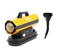 MSW Cañón Calefactor de Gasoil 20 kW con Depósito de 12 L y Protección contra Sobrecalentamiento Cañón de calor Cañón calentador Cañón calefactor de diésel Calefactor para obra
