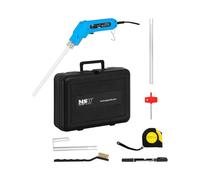 MSW Cortadora de porexpán de 200 W para 500 °C y hasta 250 mm con hoja para perfiles Cortador de porexpán Cuchillo térmico para porexpán Cuchillo térmico para poliestireno Cortador de poliestireno