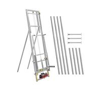 MSW Elevador de Tejados 10 m para hasta 200 kg 1500 W 12 m/min 150 x 70 cm Diseño Vertical también para Tejados Planos Ascensor de construcción Elevador de Escalera Elevador de Techo