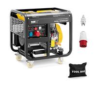 MSW MSW-AVR 8500F MAX EURO5 Generador Diésel Portátil 8500 W 30 L 230/400 V AVR Euro 5 Generador de Emergencia y Electricidad