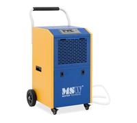 MSW Secador de construcción (60 l/día, 50-90 m², 480 m³/h, 7,5 L - Pro Series, con mango, deshumidificador, dispositivo de secado)