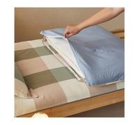 Mswborml Algodón Funda de Colchón para Japonés Colchón Futón, Tamaño Completo Protector de Colchón con Cremallera, Lavable en La Lavadora Tatami Cubierta de Polvo Sin Colchon,H,150x200cm/59x79in