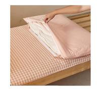 Mswborml Algodón Funda de Colchón para Japonés Colchón Futón, Tamaño Completo Protector de Colchón con Cremallera, Lavable en La Lavadora Tatami Cubierta de Polvo Sin Colchon,C,150x200cm/59x79in