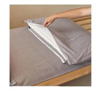 Mswborml Algodón Funda de Colchón para Japonés Colchón Futón, Tamaño Completo Protector de Colchón con Cremallera, Lavable en La Lavadora Tatami Cubierta de Polvo Sin Colchon,F,90x190cm/35x75in