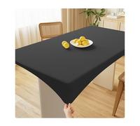 Mswborml Lujo Mantel Elástico Ajustable Mesa Rectangular Impermeable, Antiaceite Mantel Rectangular Ajustable con Bordes Elásticos, Suave Protector de Mesa Comedor Rectangular,H,90x90cm/35x35in