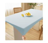 Mswborml Lujo Mantel Elástico Ajustable Mesa Rectangular Impermeable, Antiaceite Mantel Rectangular Ajustable con Bordes Elásticos, Suave Protector de Mesa Comedor Rectangular,G,90x180cm/35x71in