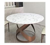 Mswborml Modernas Mantel Impermeable con Borde Elástico, Duradero Mantel Elastico Ajustable Redondo Manteles Antimanchas Mesa Redonda para Cocina, Antiaceite Table Clothes Round,E,50cm/20in