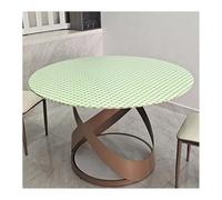 Mswborml Modernas Mantel Impermeable con Borde Elástico, Duradero Mantel Elastico Ajustable Redondo Manteles Antimanchas Mesa Redonda para Cocina, Antiaceite Table Clothes Round,A,100cm/39in