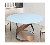 Mswborml Modernas Mantel Impermeable con Borde Elástico, Duradero Mantel Elastico Ajustable Redondo Manteles Antimanchas Mesa Redonda para Cocina, Antiaceite Table Clothes Round,C,100cm/39in