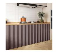 Mswborml Moderno Cortinas de Gabinete con Autoadhesivo Cortinas de Debajo del Fregadero Cortinas de Gabinete Lavadora y Secadora Cortinas para Armarios de Cocina Sin Puertas,A,L150xH70cm/59x28in