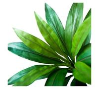 MSWgjYRQ Decoración de plantas falsas, 45 cm, 17 hojas, árbol de dracaena artificial, plantas tropicales de palmeras falsas, arbustos de plástico, rama cícas para decoración del hogar y jardín (45 cm