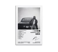 MSWVMWUK Kendrick Lamar GNXArt - Impresión moderna de imagen para dormitorio familiar, póster impreso, sala de estar, estética, lienzo para pared, decoración de dormitorio de niñas jóvenes, estilo sin