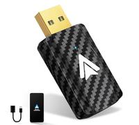 MSXTTLY Adaptador Inalámbrico Android Auto U2A-L9 Convierte Android Auto con Cable en Inalámbrico, Wireless Stick para Autos con Wired AA & Androi d 11+, Mini y Estable, USB C/A, Negro