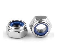 msymsyu 60 tuercas hexagonales M5 de acero inoxidable, tuercas autoblocantes para diferentes industrias como la industria eléctrica, la construcción de vehículos, decoración interior y exterior, etc