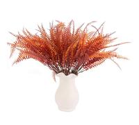 msymsyu Flores artificiales, 7 piezas de decoración otoñal de 36 cm, hojas persas artificiales para sala de estar, oficina, boda