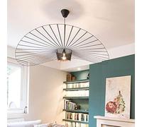 Msyyuu Vintage Lámpara Colgante Sala de Estar LED Vértigo Lámparas de araña (Altura la Luz Ajustable), Fibra de Vidrio/PU Luces de Sombrero E27 Lámpara de techo para Restaurante Moderna Suspensión