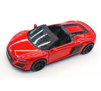 MSZ - Audi R8 Spyder - Escala 1:32 - con Sistema Pullback- Rojo - Vehículo Coleccionable - Die Cast - +3 años (DEQUBE 948D00382)