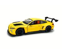 MSZ - BMW M4 GT3 - Escala 1:32 - Amarillo - Vehículo Coleccionable - con Sistema Pullback - Die Cast - +3 años (DEQUBE 948D00418)