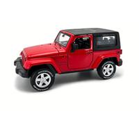 MSZ - Jeep Wrangler - Escala 1:32 - con Sistema Pullback- Rojo - Vehículo Coleccionable - Die Cast - +3 años (DEQUBE 948D00374)