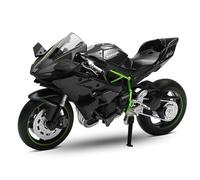 MSZ - Kawasaki Ninja H2R - Escala 1:12 - Negro - Vehículo Coleccionable - Die Cast - +3 años (DEQUBE 948D00403)