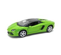 MSZ - Lamborghini Aventador Roadster - Escala 1:32 - con Sistema Pullback- Verde - Vehículo Coleccionable - Die Cast - +3 años (DEQUBE 948D00394)