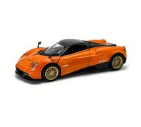 MSZ - Pagani Huayra Roadster - Escala 1:32 - con Sistema Pullback- Naranja - Vehículo Coleccionable - Die Cast - +3 años (DEQUBE 948D00368)