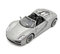 MSZ - Porsche 918 Spyder - Escala 1:32 - con Sistema Pullback- Grey - Vehículo Coleccionable - Die Cast - +3 años (DEQUBE 948D00392)